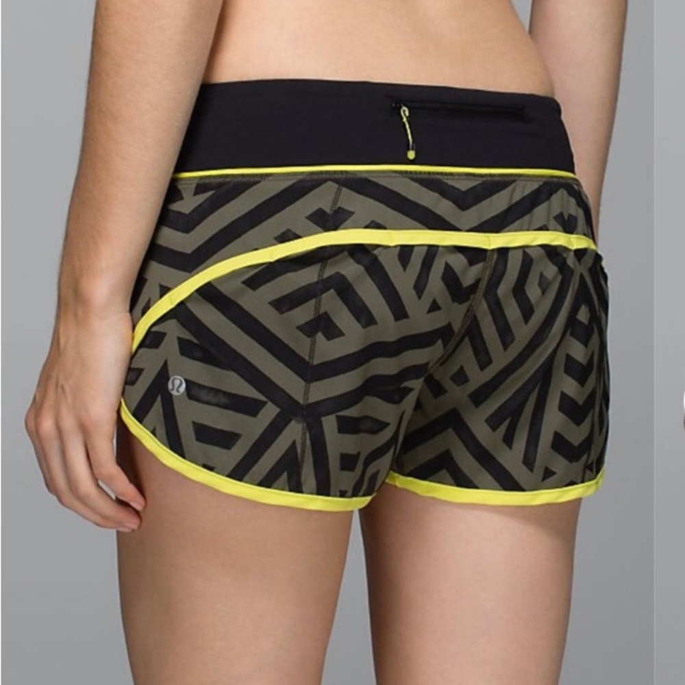 Lululemon Speed Short Chevron Shuffle Gree…